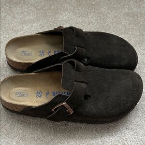 Birkenstock Women's Dark Brown Suede Loafers